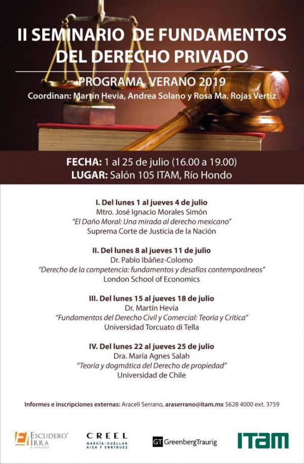 II Seminario de Fundamentos del Derecho Privado